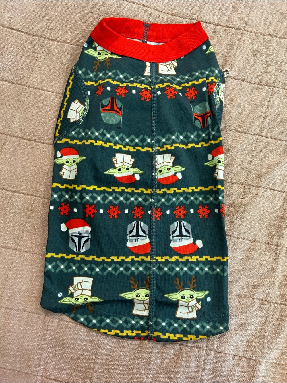 Holiday Star Wars Baby Yoda Print Dog Shirt